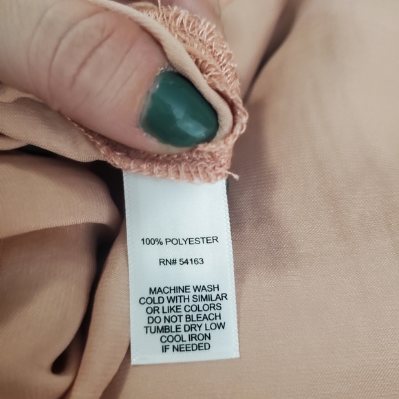 NWT XL Marc New York Andrew Marc Peach Blouse - Picture 4 of 4